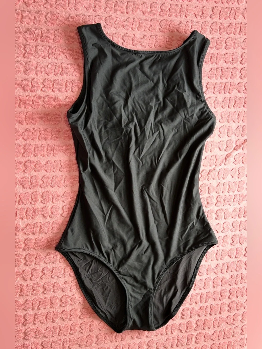 SKIMS Signature Swim High Neck One Piece | Onyx | M | NWOT